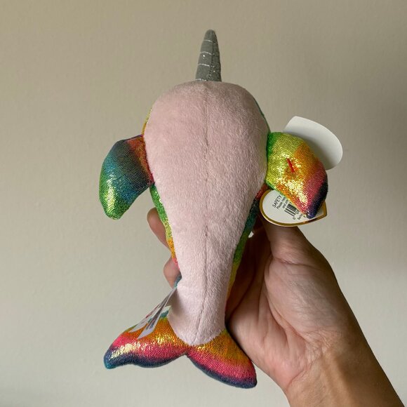 The Beanie Boo's Collection Nori Narwhal Stuffed Animal - Picture 7 of 12
